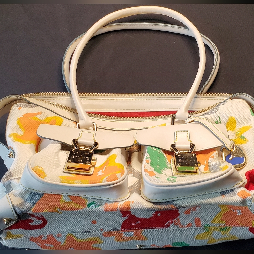 Dooney & Burke  Vintage Y2k Graffiti Bag .